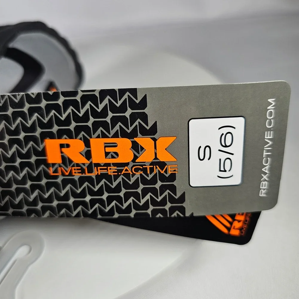 RBX Kids Water Shoes Size S (5/6) Gray‎ Black Swim Beach Pool Reebok